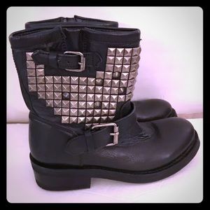 Ash moto stud boots, size 38